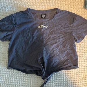 ECHT APPAREL crop wrap top